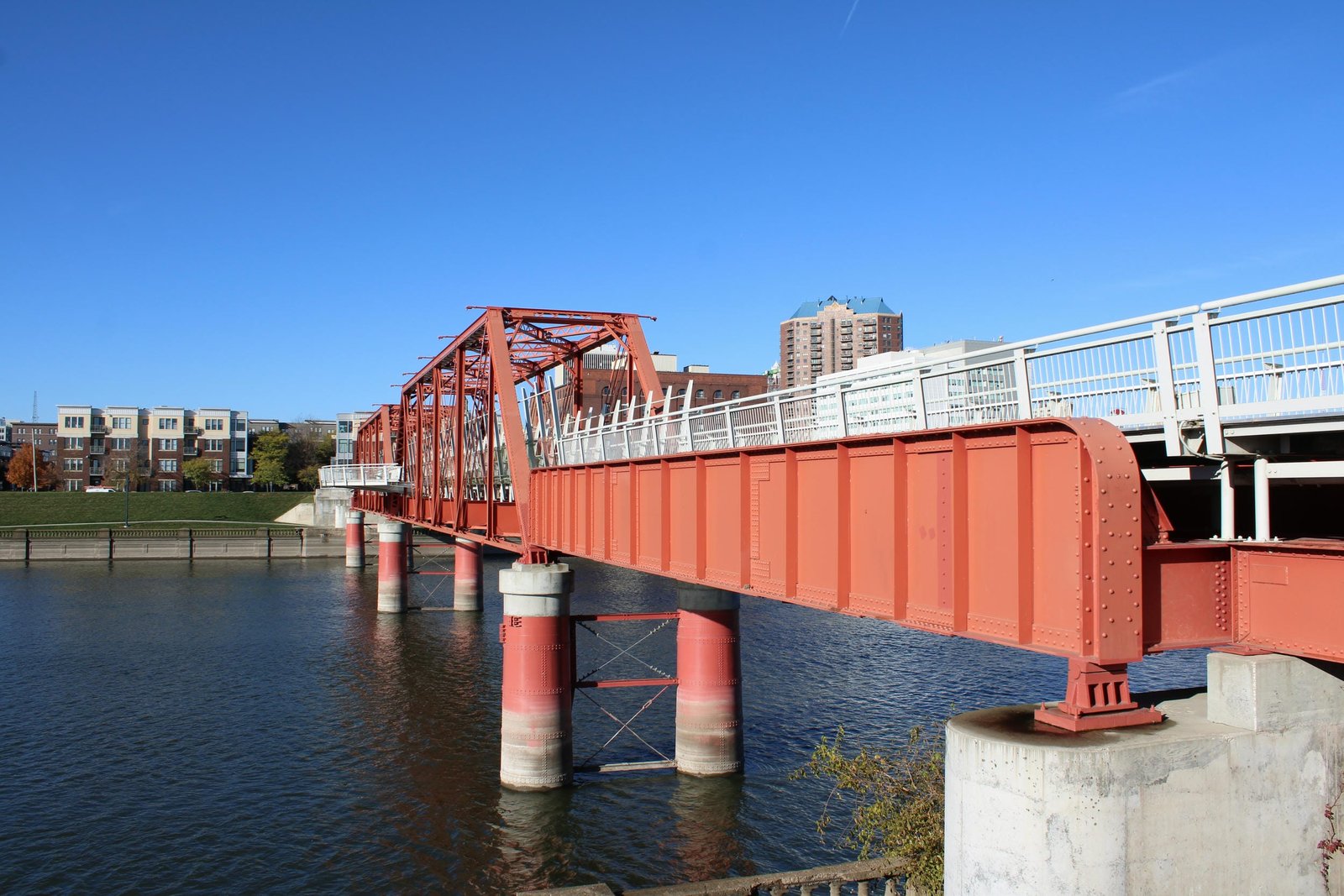 Looking west